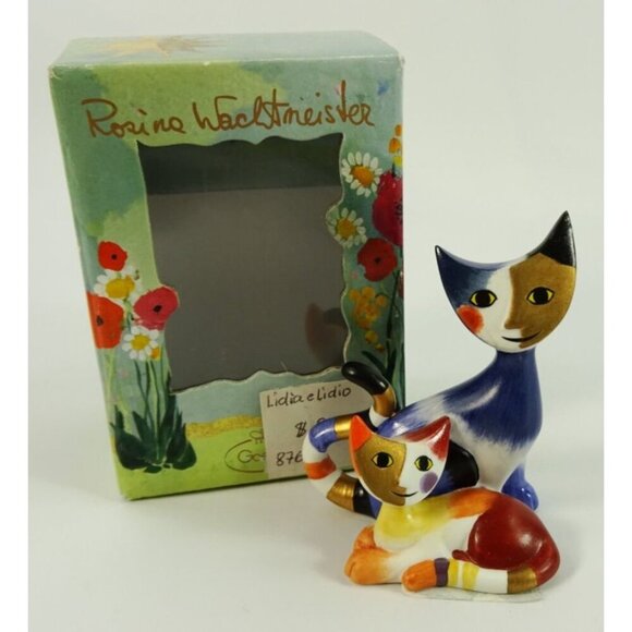 Lidia and Lidio Cat Figurine Goebel Rosine Wachtmeister - Picture 2 of 7